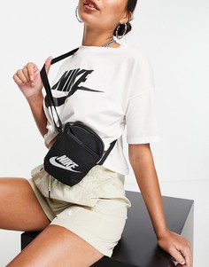 Черная сумка через плечо для полетов Nike Heritage-Черный цвет