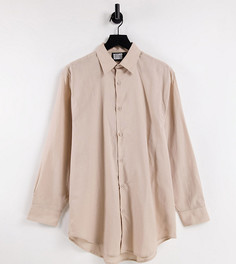 Светло-бежевая oversized-рубашка от комплекта Reclaimed Vintage Inspired-Светло-бежевый цвет