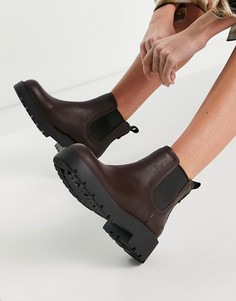 Бордовые ботинки челси на каблуке UGG markstrum-Красный