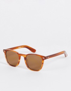 Квадратные солнцезащитные очки унисекс в оправе с черепаховым дизайном с коричневыми линзами Spitifre Cut Twenty Four-Коричневый цвет Spitfire