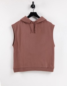 Розовый худи без рукавов Topshop-Розовый цвет