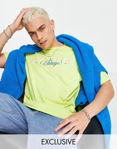 Желтая выбеленная футболка с логотипом Reclaimed Vintage Inspired-Желтый