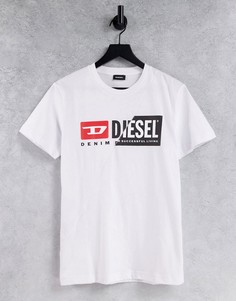 Белая футболка Diesel T-Diego-Cuty-Белый