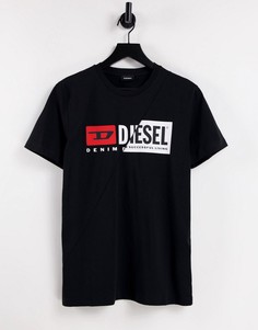 Черная футболка с принтом "T-Diego-Cuty" Diesel-Черный цвет