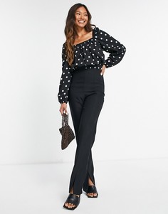 Черная блузка Vila-Черный цвет
