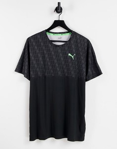 Черная футболка с принтом логотипа Puma Training-Черный цвет
