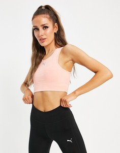 Розовый кроп-топ с логотипом Puma Active Essentials-Розовый цвет