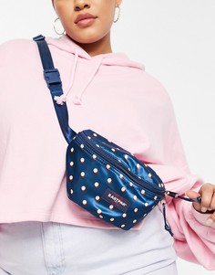 Темно-синяя сумка-кошелек на пояс в горошек Eastpak Luxe-Многоцветный