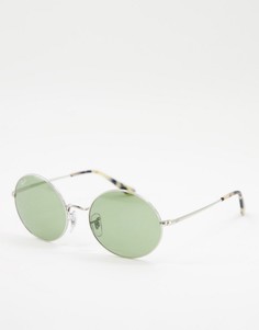Солнцезащитные очки с круглыми стеклами Rayban-Серебряный