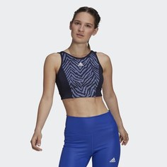 Спортивный бра AEROREADY Designed to Move Zebra-Print adidas Performance