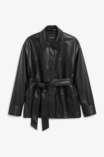 Жакет из искусственной кожи Monki