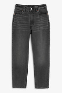 Черные выцветшие джинсы Taiki Monki