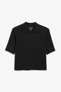 Рубашка в рубчик из ткани пике Monki