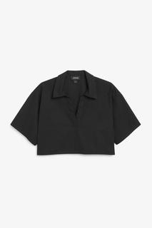 Укороченная рубашка с V-образной горловиной Monki