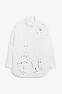 Просторная хлопковая рубашка Monki