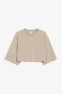 Мягкая укороченная футболка Monki