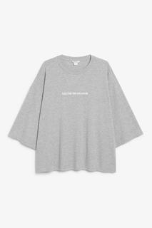 Футболка оверсайз из хлопка Monki