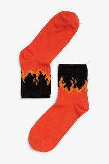 Носки с дизайном в виде пламени Monki