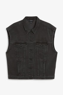 Джинсовый жилет оверсайз Monki