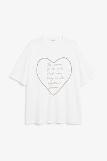 Футболка в стиле оверсайз Monki