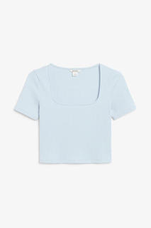 Кроп-топ с квадратным вырезом Monki