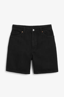 Джинсовые шорты с высокой посадкой Monki