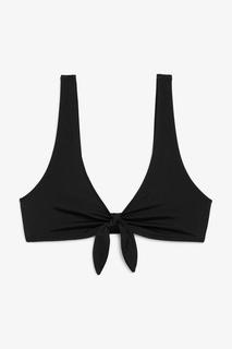 Tie-front bikini top Monki