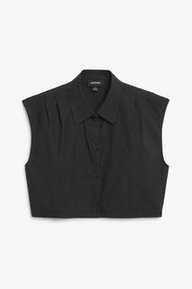 Укороченная рубашка без рукавов Monki