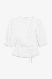 Блуза с запахом спереди Monki