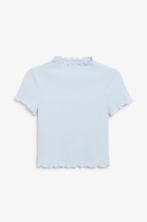 Футболка с волнистой кромкой Monki