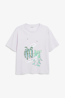 Эффектная футболка из хлопка Monki
