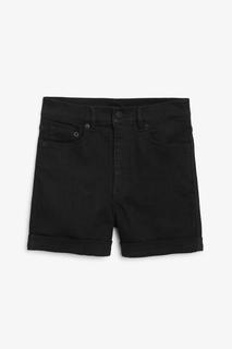 Джинсовые шорты с высокой посадкой Monki