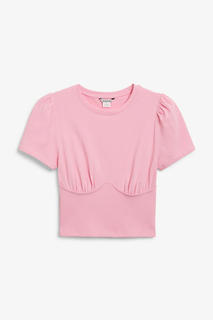 Топ-корсет в рубчик Monki