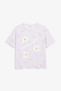 Эффектная футболка из хлопка Monki
