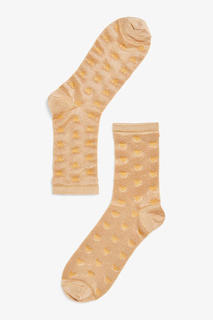 Нарядные носки с принтом «Сердечки» Monki
