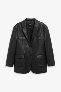 Жакет из искусственной кожи Monki