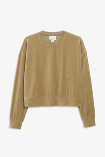 Велюровый лонгслив Monki