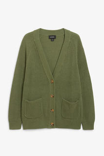 Длинный вязаный кардиган Monki