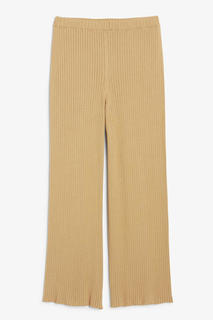 Прямые брюки из трикотажной ткани Monki