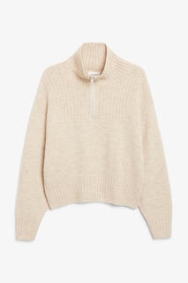 Вязаный свитер на молнии Monki
