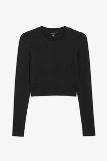 Блестящий укороченный топ Monki