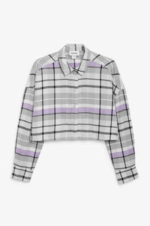 Укороченная фланелевая рубашка Monki