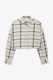 Укороченная фланелевая рубашка Monki