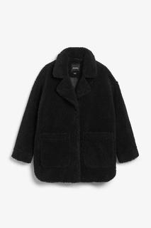 Просторное пальто из искусственного меха Monki