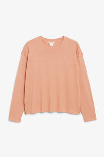 Топ с длинным рукавом из мягкой ткани Monki