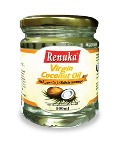 Органическое кокосовое масло первого отжима Renuka Virgin Coconut Oil Organic, 500 мл