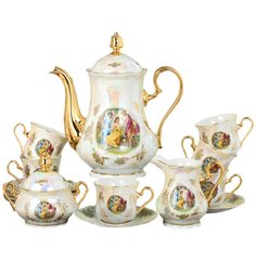 Кофейный сервиз на 6 персон 15 предметов (150 мл) Leander "Мэри-Энн Мадонна" 157985