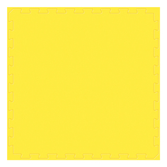 Детский игровой развивающий коврик-пазл Олиандр 1х1 м желтый М11