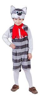 Карнавальный костюм Карнавалия Кот, цв. серый р.122