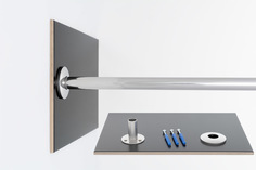 Карниз для ванной "усиленный 20" SSWW M612A 120x120 Полукруглый, дуга Goodhomeshop